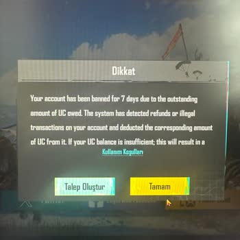 PUBG Mobile'da Hatalı Harcama Ve Hesap Banı Sorunu
