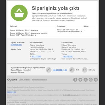 Dyson Ve Kargo Firmasının İlgisizliği