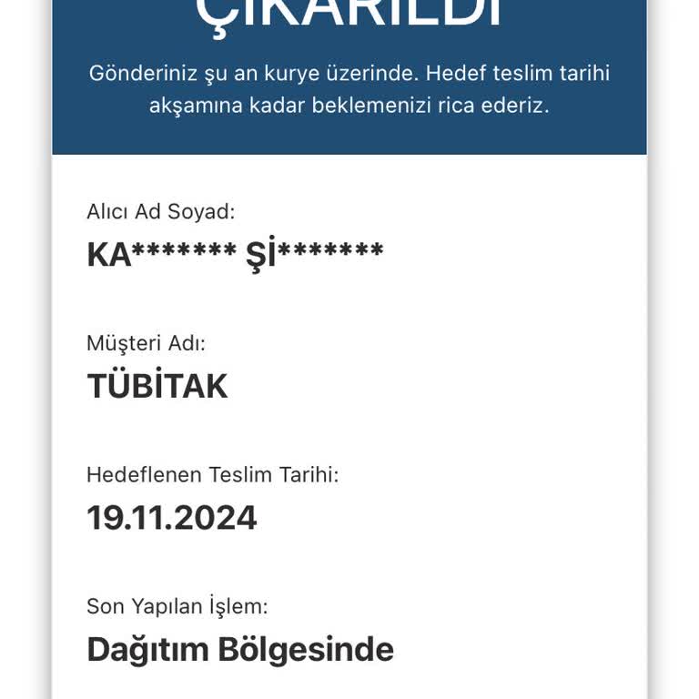 Teslim Edilmeyen Kargo Ve İletişim Sorunu