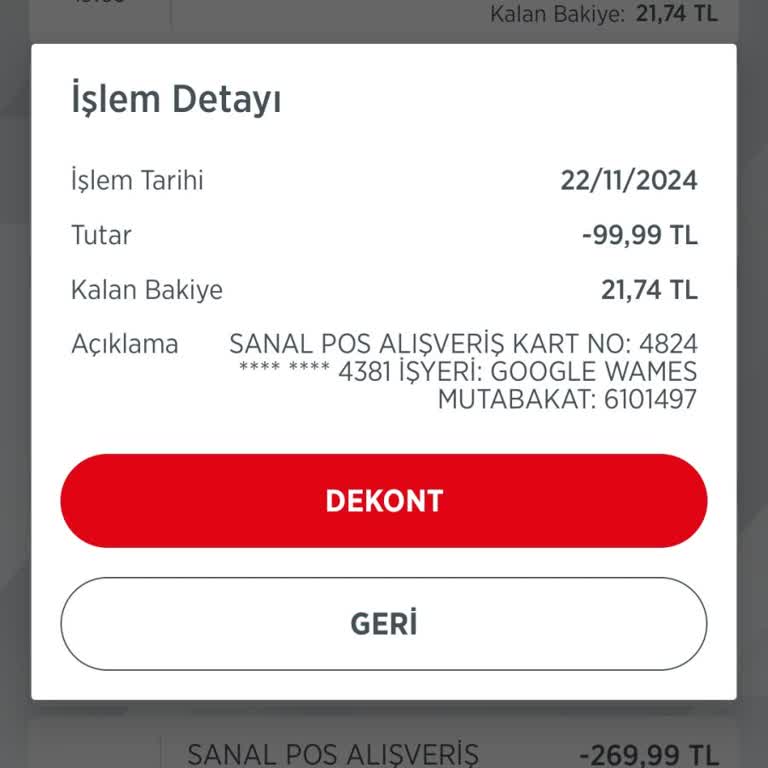 İzinsiz Kart Çekimi Ve Geri İade Talebi