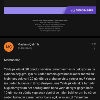 Kiralık Araç Hasar Sürecinde Bilgi Alamama Sorunu