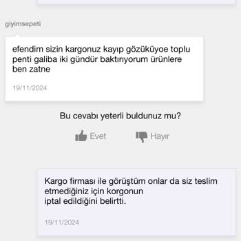 Kaybolan Kargo Ve İade Sorunu: Acil Çözüm Bekliyoruz