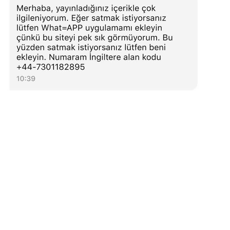 Emlakjet Üzerinde Yurt Dışı Kaynaklı Spam Mesaj Sorunu