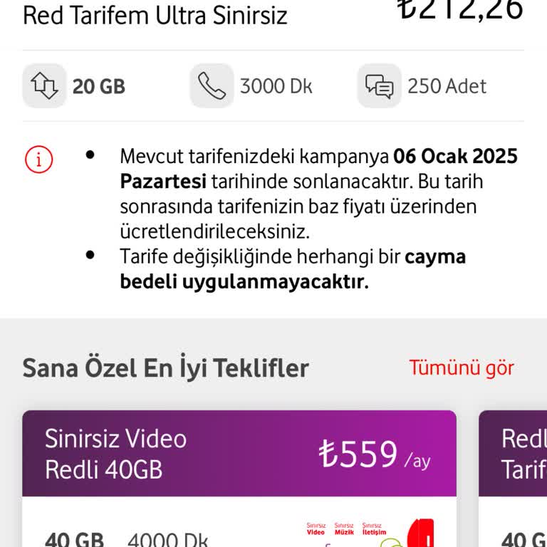 Vodafone Red'de %200 Zam Şoku: Alternatif Arayışındayım