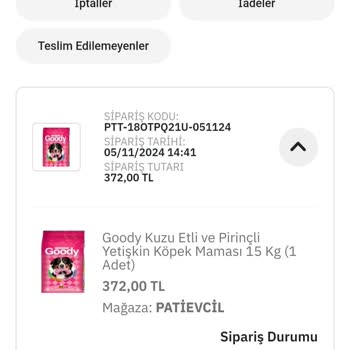 Sipariş İptali Ve Stokçuluk İddiası