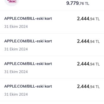 Bilgim Dışında Yapılan Kredi Kartı Harcamaları Ve Geri Dönüş Eksikliği