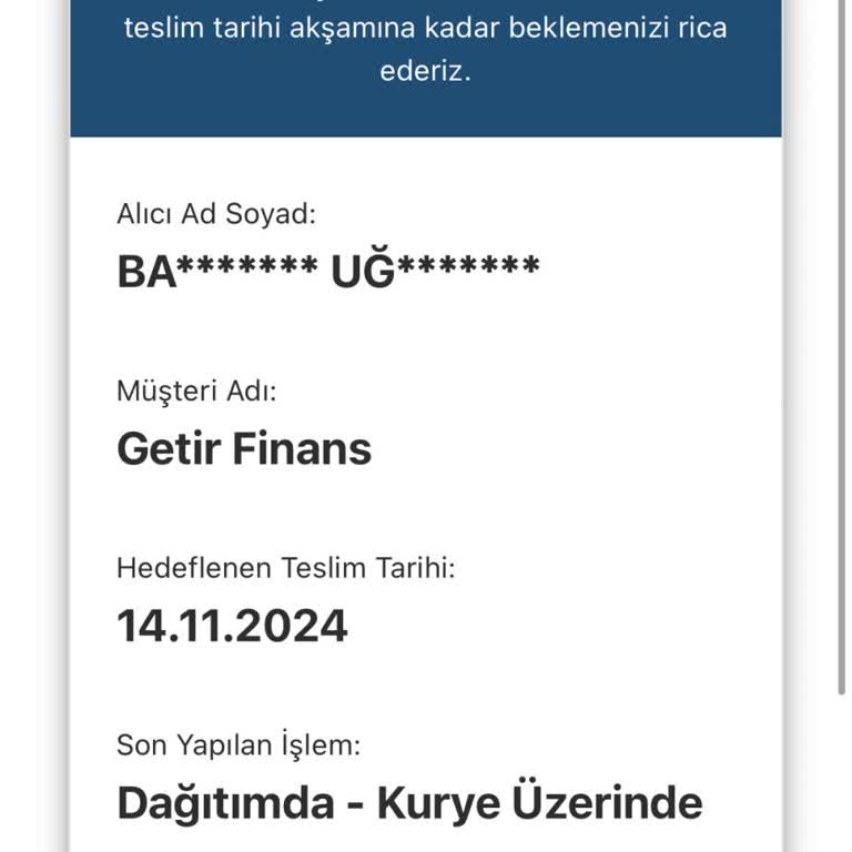 Kargo Ve Müşteri Hizmeti Sorunu