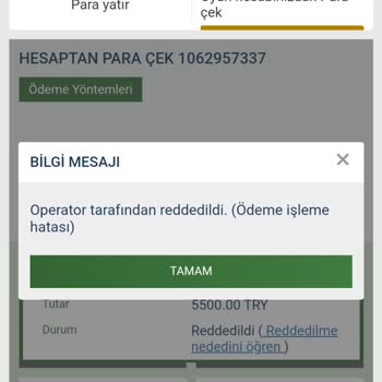 Ödeme İşlemlerinde Sürekli Hata Ve Destek Eksikliği