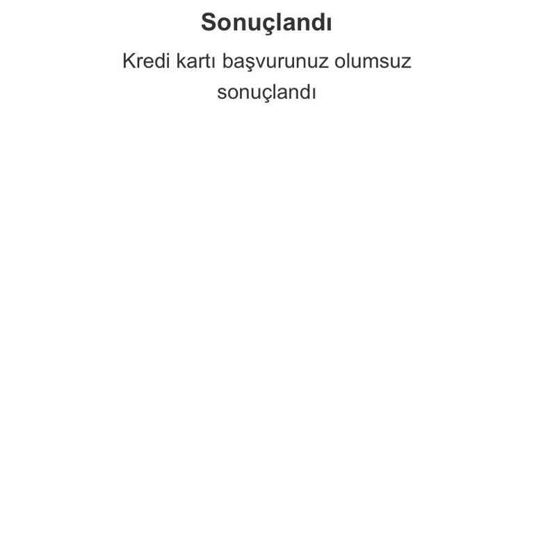 Yüksek Kredi Notuna Rağmen Kredi Kartı Onaylanmıyor