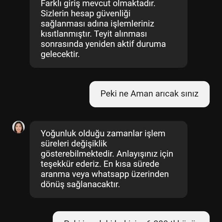 Hesap Erişim Sorunu Ve Kayıp Para
