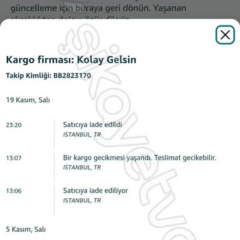 Teslimat Gecikmesi Ve İade Sorunu