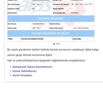 Kayıp Kargo Krizi: Teslim Edilmediği Halde Teslim Edildi Görünüyor!