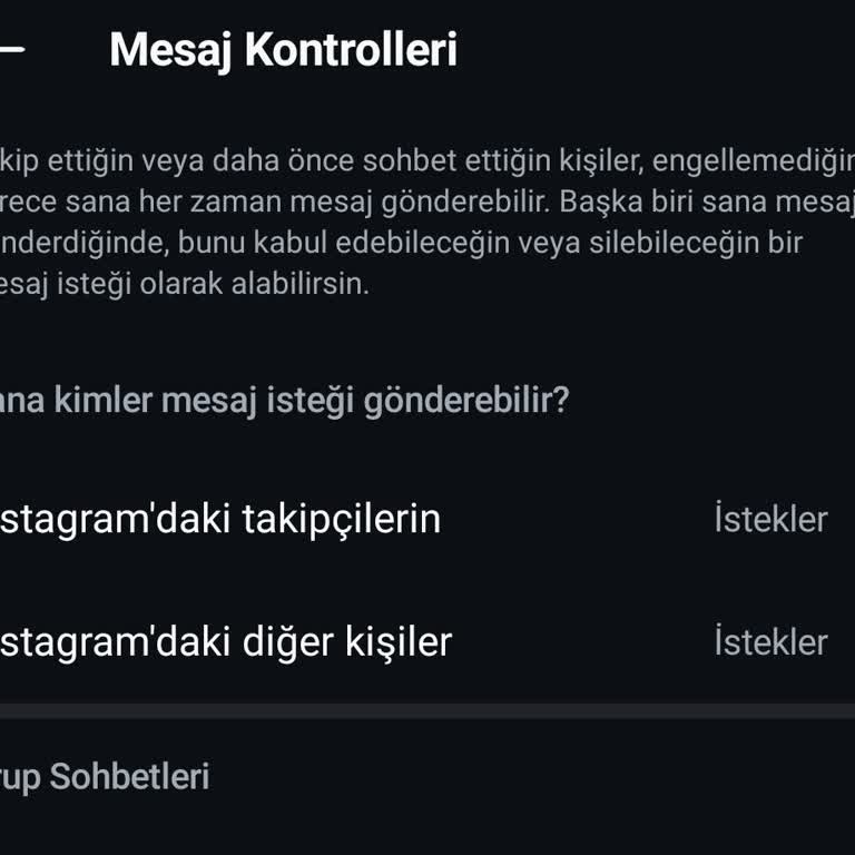 Instagram Mesaj Sorunu: Hesabımda Mesajlar Kapalı