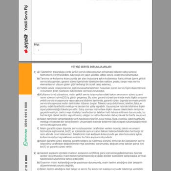 Arçelik Servis Hizmetinde Sürekli Arıza Sorunu