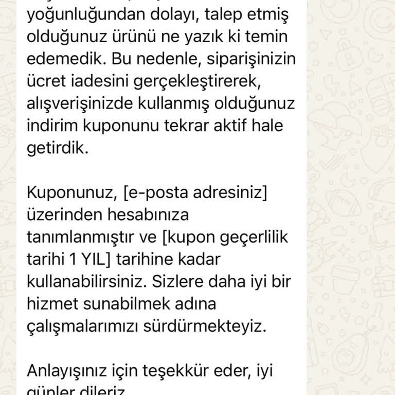 Kampanya Mağduru: Teslim Edilemeyen Saat Ve Geçersiz Kupon