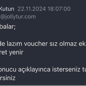 Jolly Tur'un Vize Ve İletişim Sorunları