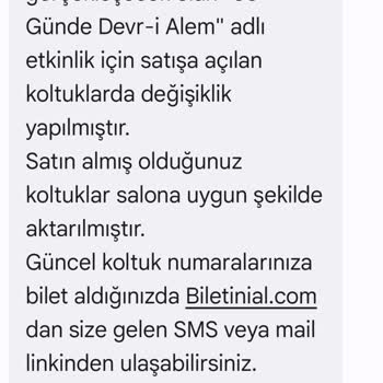 Biletinial.com'da Koltuk Değişikliği Ve Kesim Ücreti Sorunu