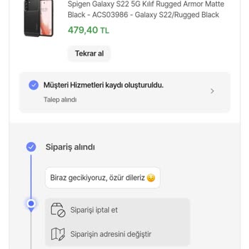 Siparişimin Kargoya Verilmemesi Sorunu