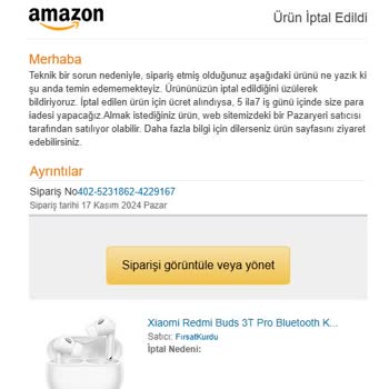 Amazon'da İptal Edilen Sipariş Ve Fiyat Artışı Mağduriyeti