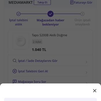 Sipariş İptalinde Yaşanan Zorluklar
