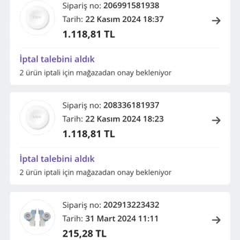 Sipariş İptalinde Yaşanan Zorluklar