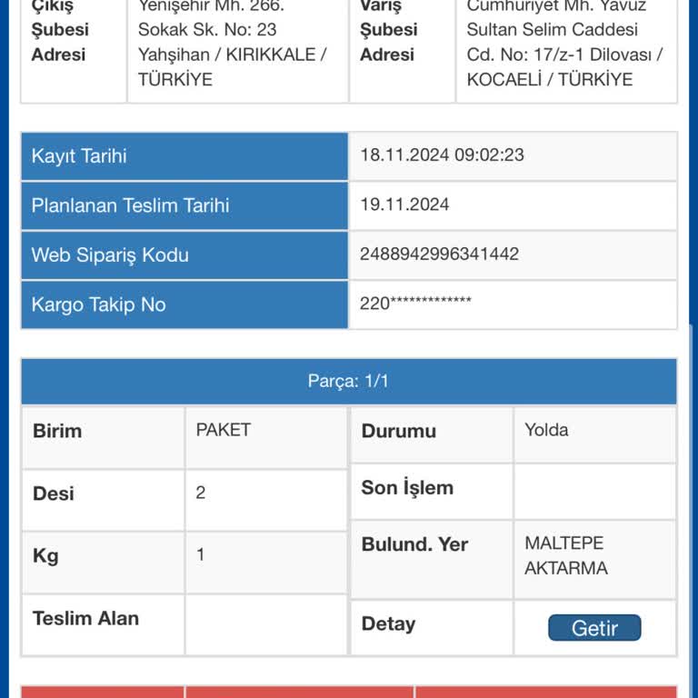 Kargo Teslimatında 4 Günlük Belirsizlik Ve İletişimsizlik