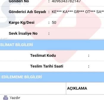 Kargom Nerede? Bilgi Alamıyorum!