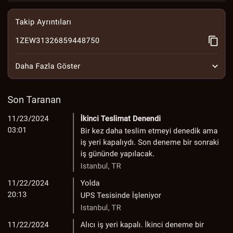 UPS Türkiye'nin Yanıltıcı Teslimat Bahaneleri