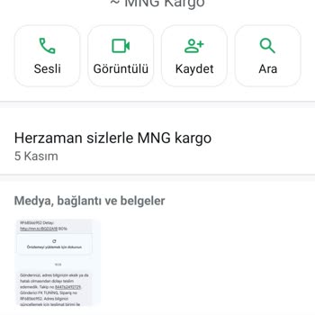 MNG Kargo'dan Teslim Edilmeyen Kargo İçin Gece Gelen Garip Mesaj