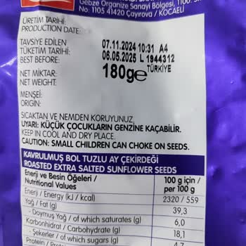 Tadım Ay Çekirdeği Kalitesinde Düşüş Ve Kötü Koku Sorunu