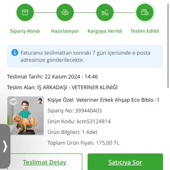 Eksik Gönderilen Ahşap Biblo Siparişi