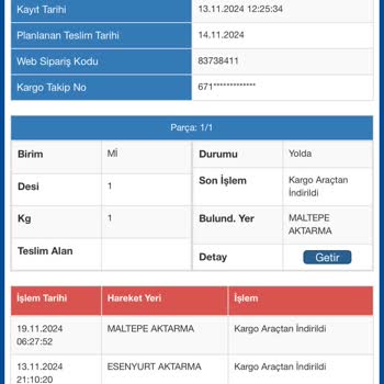 Sürat Kargo İle 10 Gündür Teslim Edilemeyen Kargo Mağduriyeti