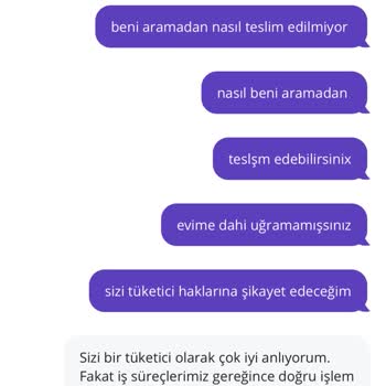 Kargo Ve Müşteri Hizmetleri Sorunu