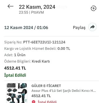 Epttavm'de İptal Şoku: Ürün Var, Sipariş Yok!