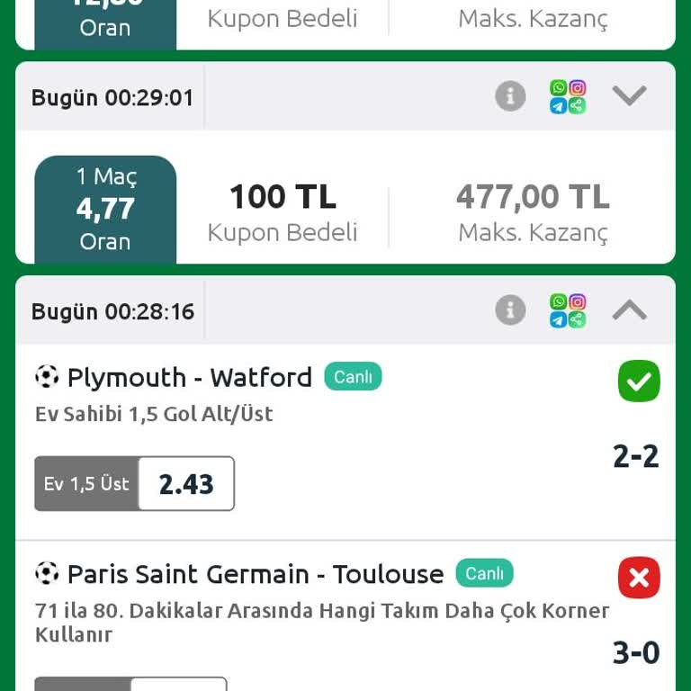 Kupon Yanlış Sonuçlandı: Korner Sayısı Hatası