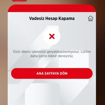 Mobil Uygulama Üzerinden Hesap Kapatma Sorunu