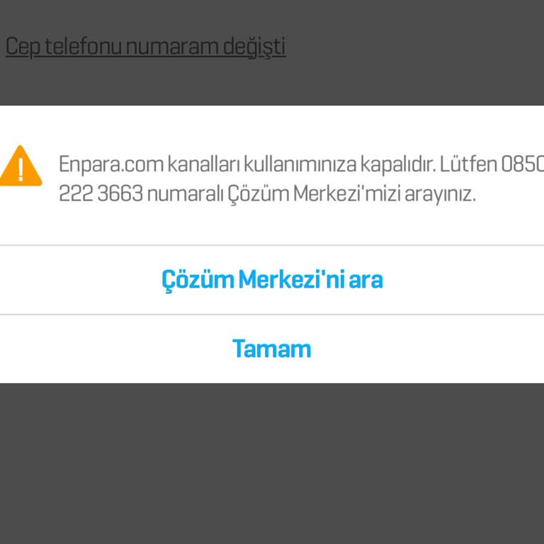 Enpara Hesabımda Ani Bloke Sorunu