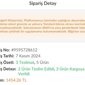 Trendyol Express Kargo Gecikmesi Ve İade Talebi