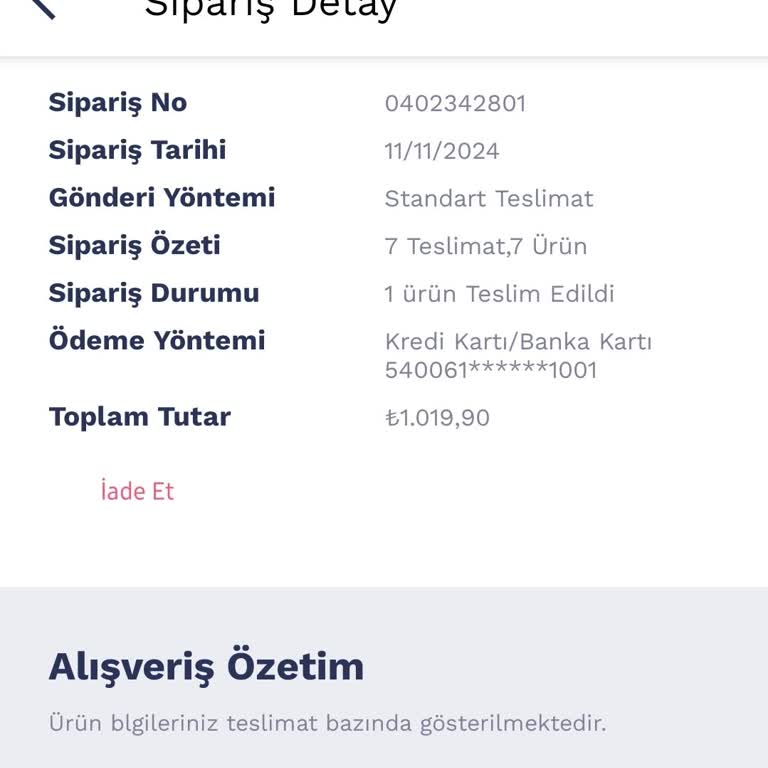 Penti'den Aldığım Ürünler 13 Gündür Teslim Edilmiyor