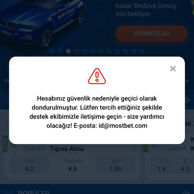 Hesabım Donduruldu Ve Param İade Edilmiyor