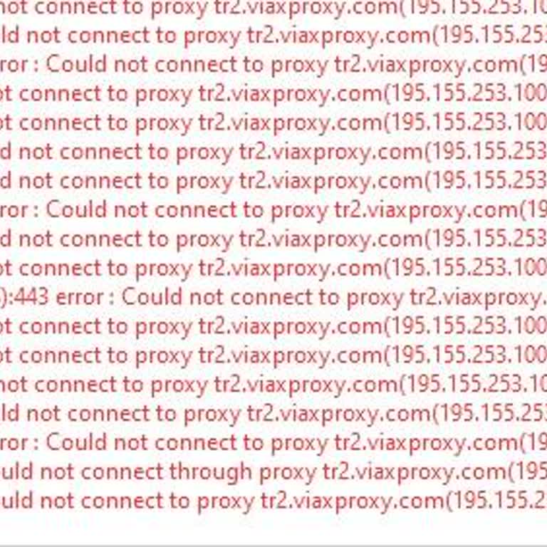Sürekli Kesilen Proxy Bağlantıları Ve İlgisiz Müşteri Hizmetleri