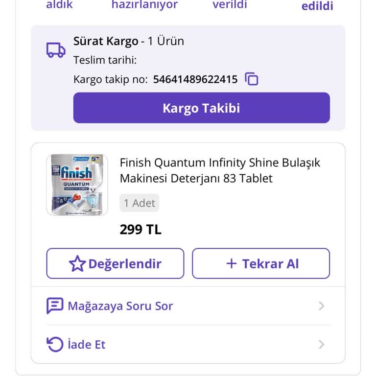 Sürat Kargo Gaziantep Karataş Şubesi İletişim Sorunu