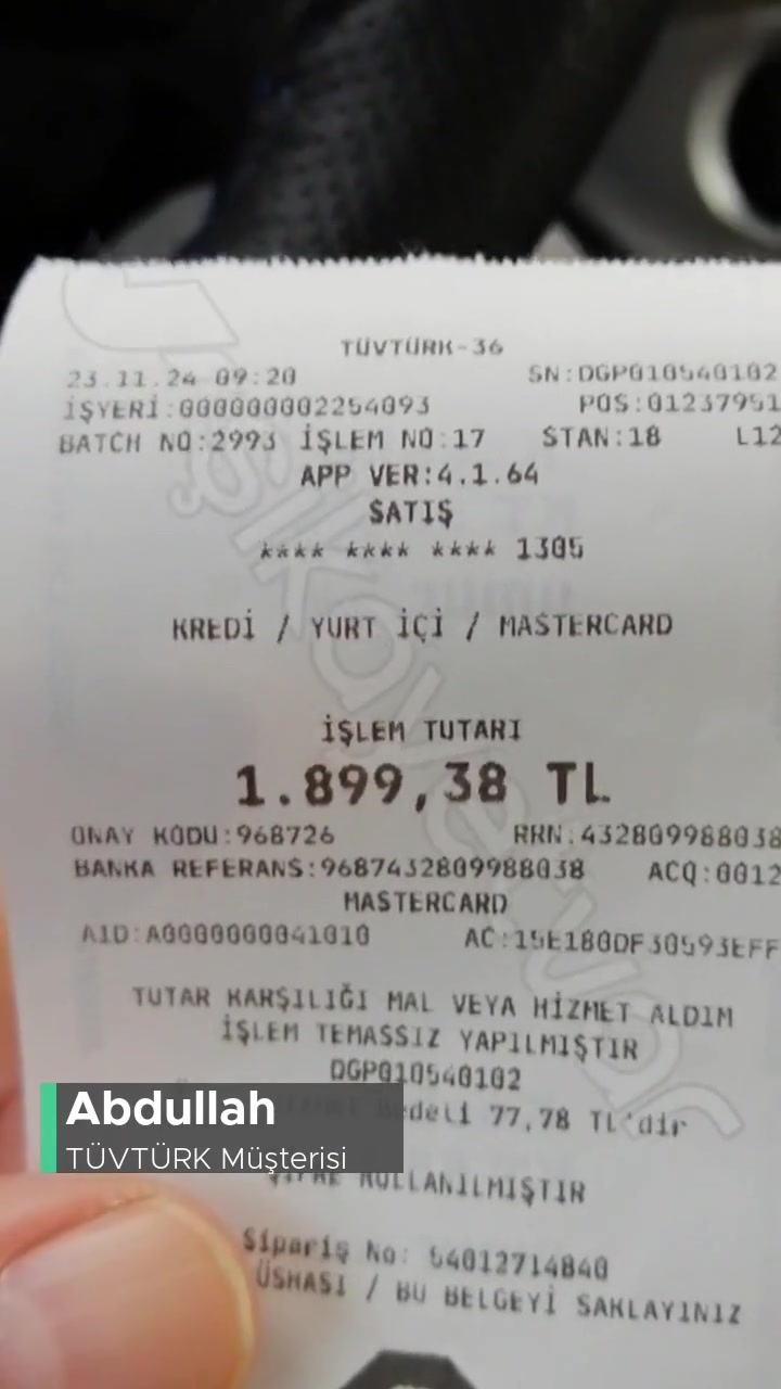 Tüvtürk Araç Muayene Kredi Kartı Komisyonu videonun kapak resmi