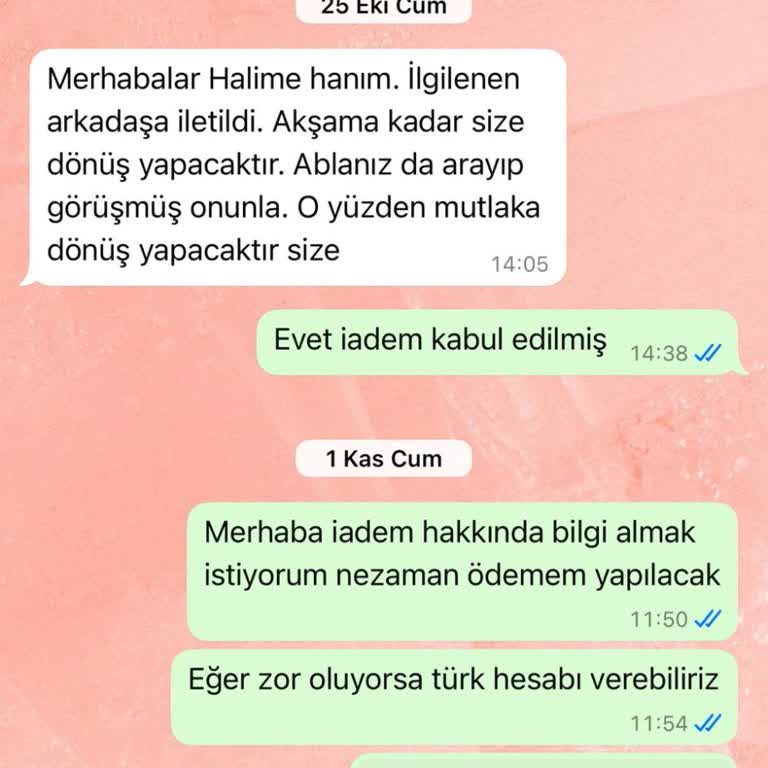 Düğün İçin Sipariş Edilen Ürün Zamanında Teslim Edilmedi Ve İade Süreci Sorunlu
