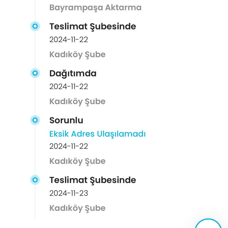 Kargoist Kadıköy Şubesi Adres Sorunu