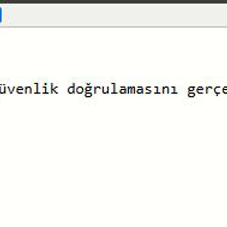 Güvenlik Doğrulaması Sorunu Ve İletişim Eksikliği
