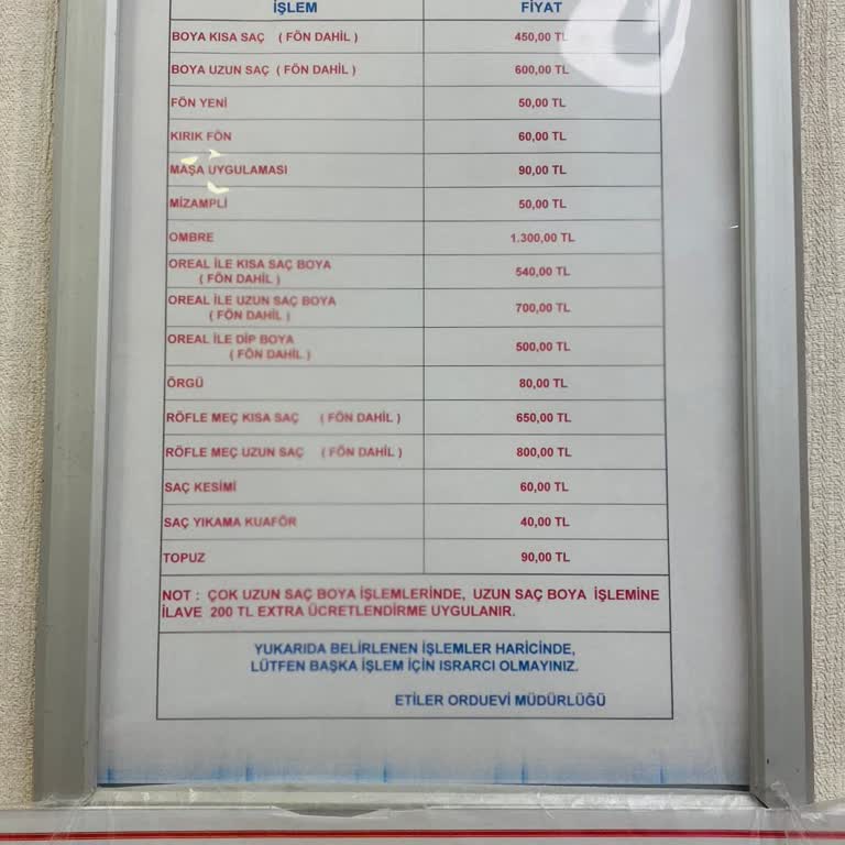 Ankara Etiler Orduevi Kuaför Hizmetlerinde Randevu Ve Fiyatlandırma Sorunları