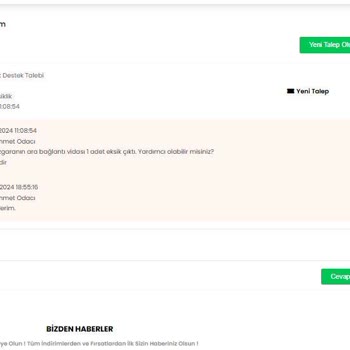 İletişim Sorunu Ve Eksik Ürün