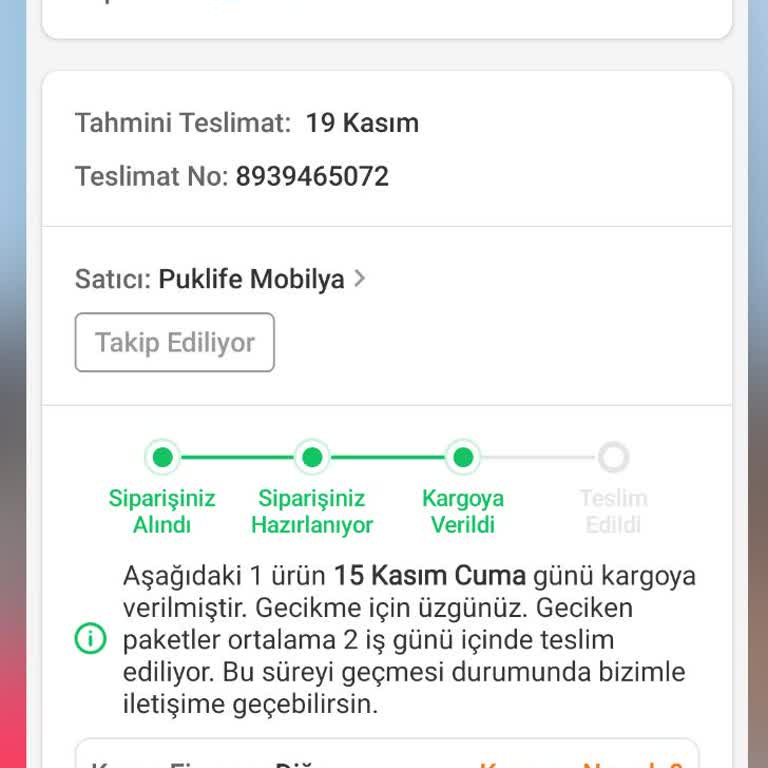 Trendyol'dan Sipariş Edilen Zigon Sehpa Teslim Edilmiyor
