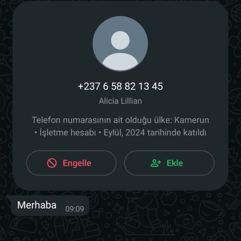 Kamerun Numaralı WhatsApp Mesajı Hakkında Güvenlik Endişesi